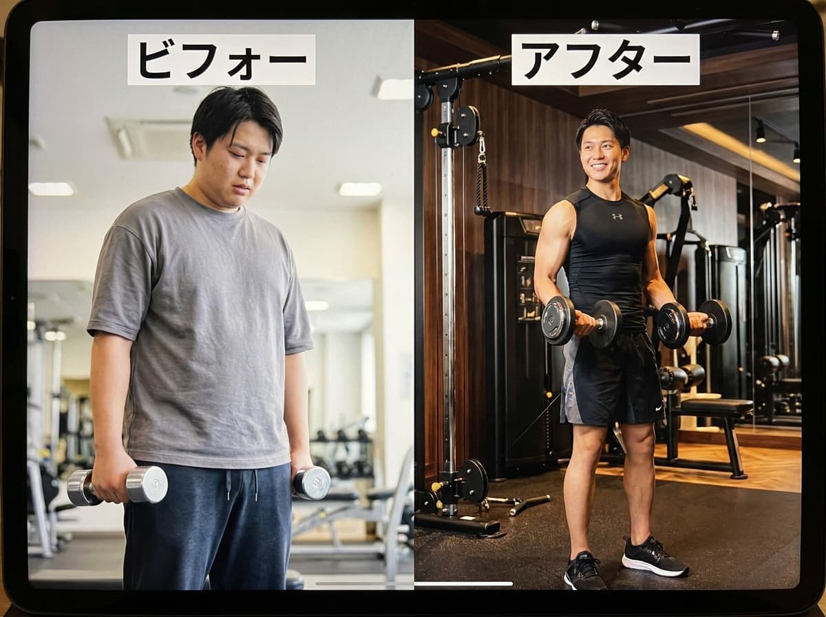 ビフォーアフターの変化